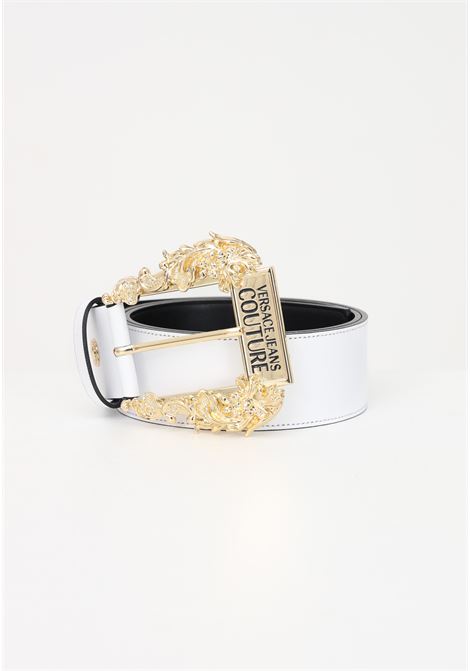 White women's belt with Baroque buckle VERSACE JEANS COUTURE | 74VA6F0271627003